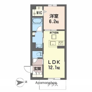 シャーメゾンエラブル梅田北【1階】の間取り