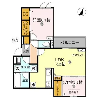 クラシスト苅田WEST【3階】の間取り