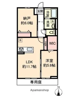 グレースメゾン背戸口【1階】の間取り