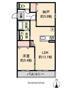 グレースメゾン背戸口【3階】の間取り
