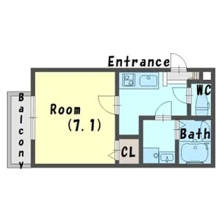 ジーメゾン泉大津イースト【0303号室】の間取り