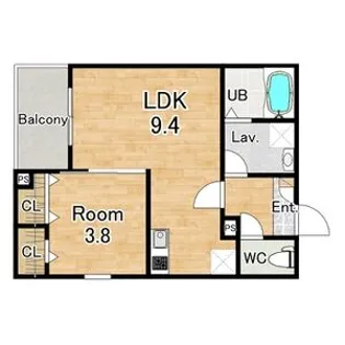 (仮称)ジーメゾン高石リュクス【0301号室】の間取り