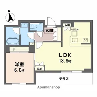 スカイ ウィング【1階】の間取り