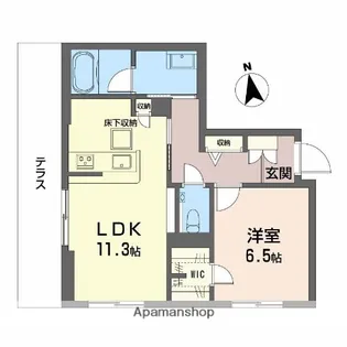 スカイ ウィング【1階】の間取り