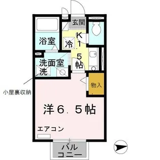 フローラ岡本 B棟【B201号室】の間取り