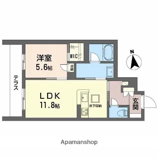 シャーメゾン東雲(子育て支援)【1階】の間取り
