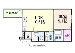 フジパレス住吉遠里小野Ⅴ番館【1階】の間取り