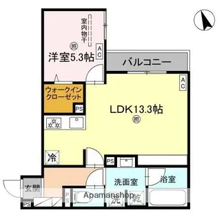 クラシスト東粉浜WEST【2階】の間取り