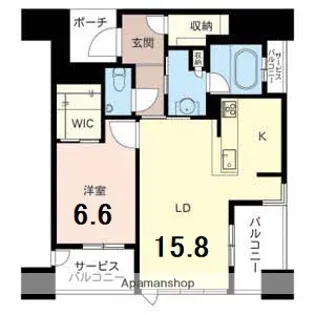 グランドメゾン京町堀タワー【21階】の間取り