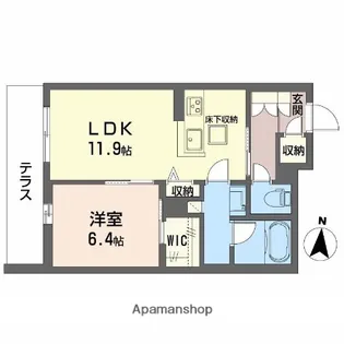 ラパネージュ【1階】の間取り