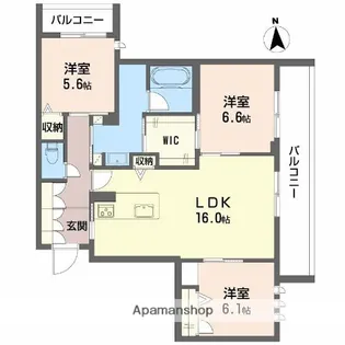メゾンブランカあびこ南【2階】の間取り