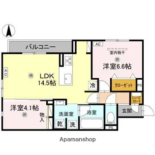 Clashist加美東【3階】の間取り