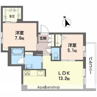 ラ メゾン 大門【2階】の間取り