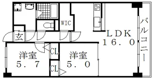 シャンテ・ソレイユ【1階】の間取り