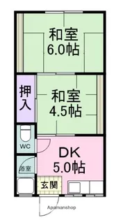 ヴィラ尾崎【105号室】の間取り