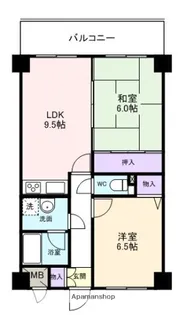 サンセットビュー阪南【102号室】の間取り