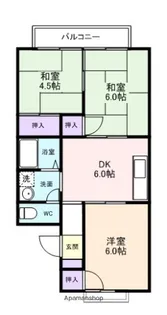 シティコーポ山本【208号室】の間取り