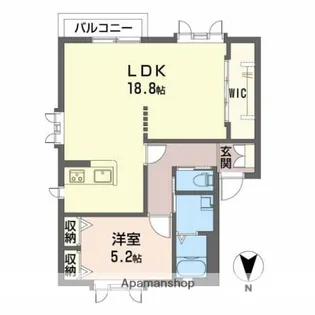 リヴェルテ【203号室】の間取り