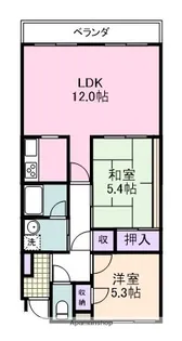 ラ・プラージュ【406号室】の間取り