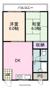 シャルム大植【402号室】の間取り