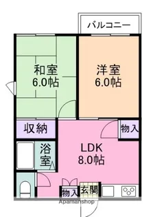 山口ハイツ【201号室】の間取り