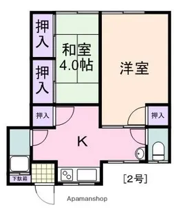 あびたN【202号室】の間取り