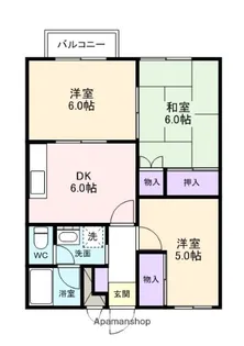 シーサイドマンションとにいわん【203号室】の間取り