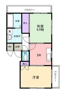 グリーンガーデン根来【301号室】の間取り