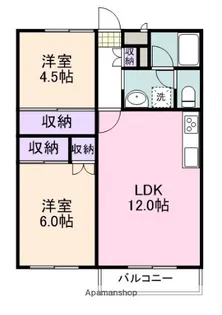 タリアコート阪南【107号室】の間取り