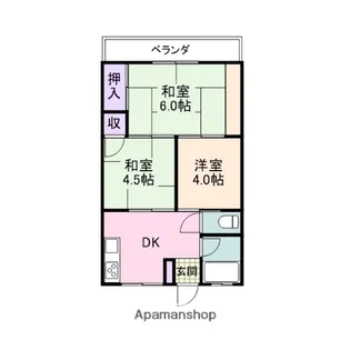 尾崎マンション【205号室】の間取り