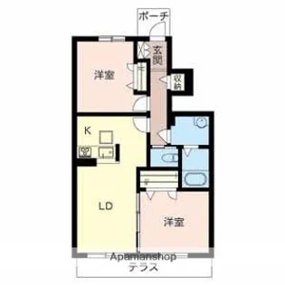 シャーメゾン尾崎【1階】の間取り