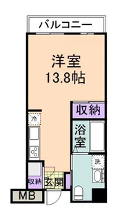 サンロワール和泉砂川【407号室】の間取り