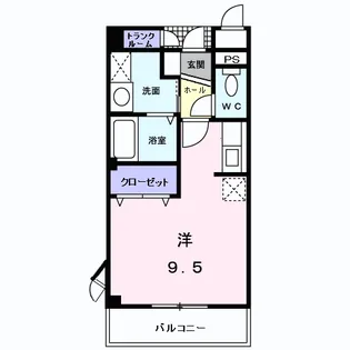プチ・ソレール【207号室】の間取り