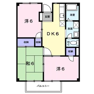 ベイシティハイツ SABU【2階】の間取り