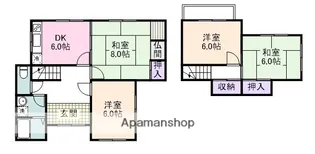 大阪府阪南市自然田【一戸建】の間取り