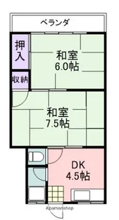 藤田マンション【202号室】の間取り