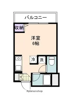 ローブル尾崎【3B号室】の間取り