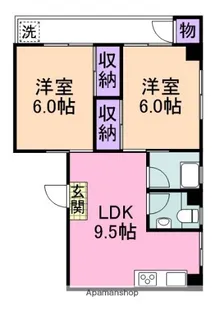 樽井ハイツ【301号室】の間取り