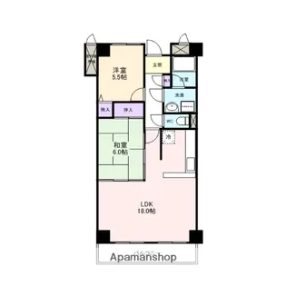 グランドミール【C205号室】の間取り