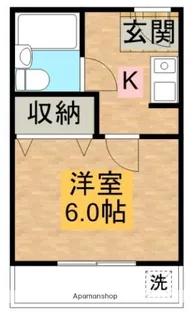 ボヌール岸和田【405号室】の間取り