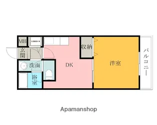 フジパレス ヒサホ【1階】の間取り