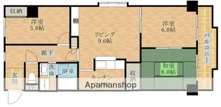 大阪府岸和田市荒木町1丁目【マンション】の間取り