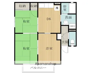 サングレース【2階】の間取り