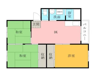 磯コーポ【2階】の間取り
