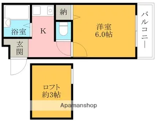 サンパレス21岸和田Ⅰ【2階】の間取り