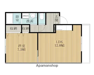 GRACE岸和田【2階】の間取り