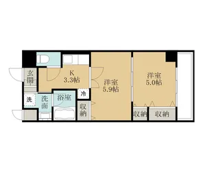 プールトゥジュール【2階】の間取り