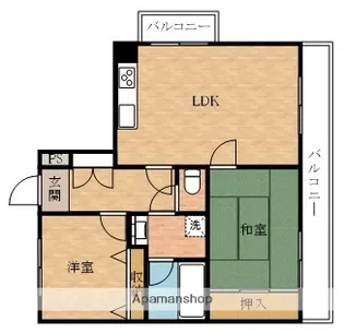 ロイヤルコーポ忠岡【3階】の間取り