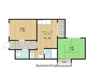 ベルトピア南上町B棟【105号室】の間取り