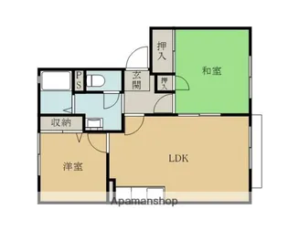 フォ-レス桜ケ丘【1階】の間取り